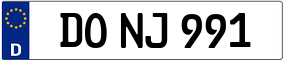 Trailer License Plate